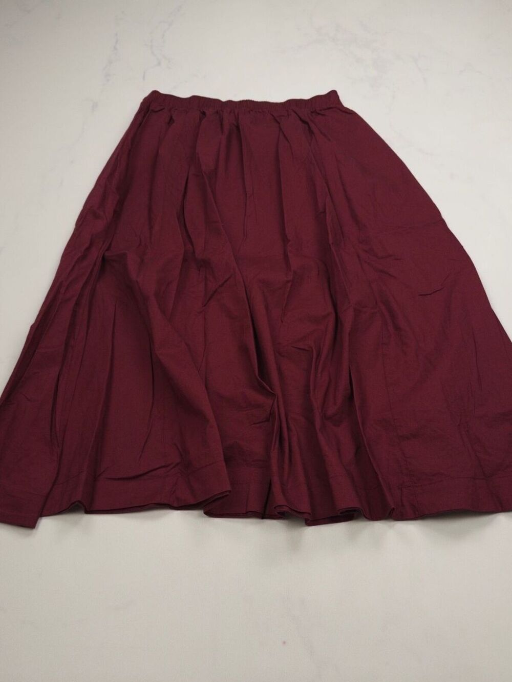 Old Navy Midi Skirt Burgundy 2000s Minimalist - Womens S
